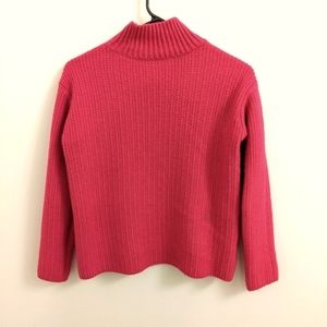 Ann Taylor Crew Neck Pink Sweater